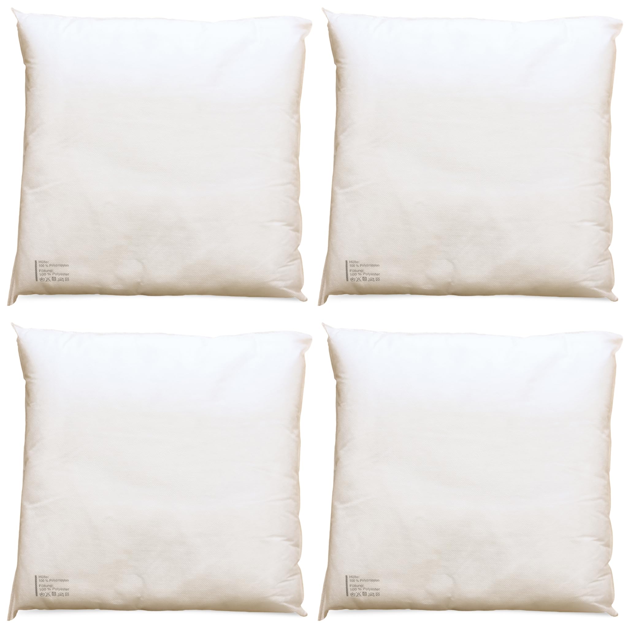 matches21 HOME & HOBBY Kissenfüllung 45x45 cm Innenkissen für Kissenhüllen - 4er Set weiche Polyester Sofa-Füllkissen