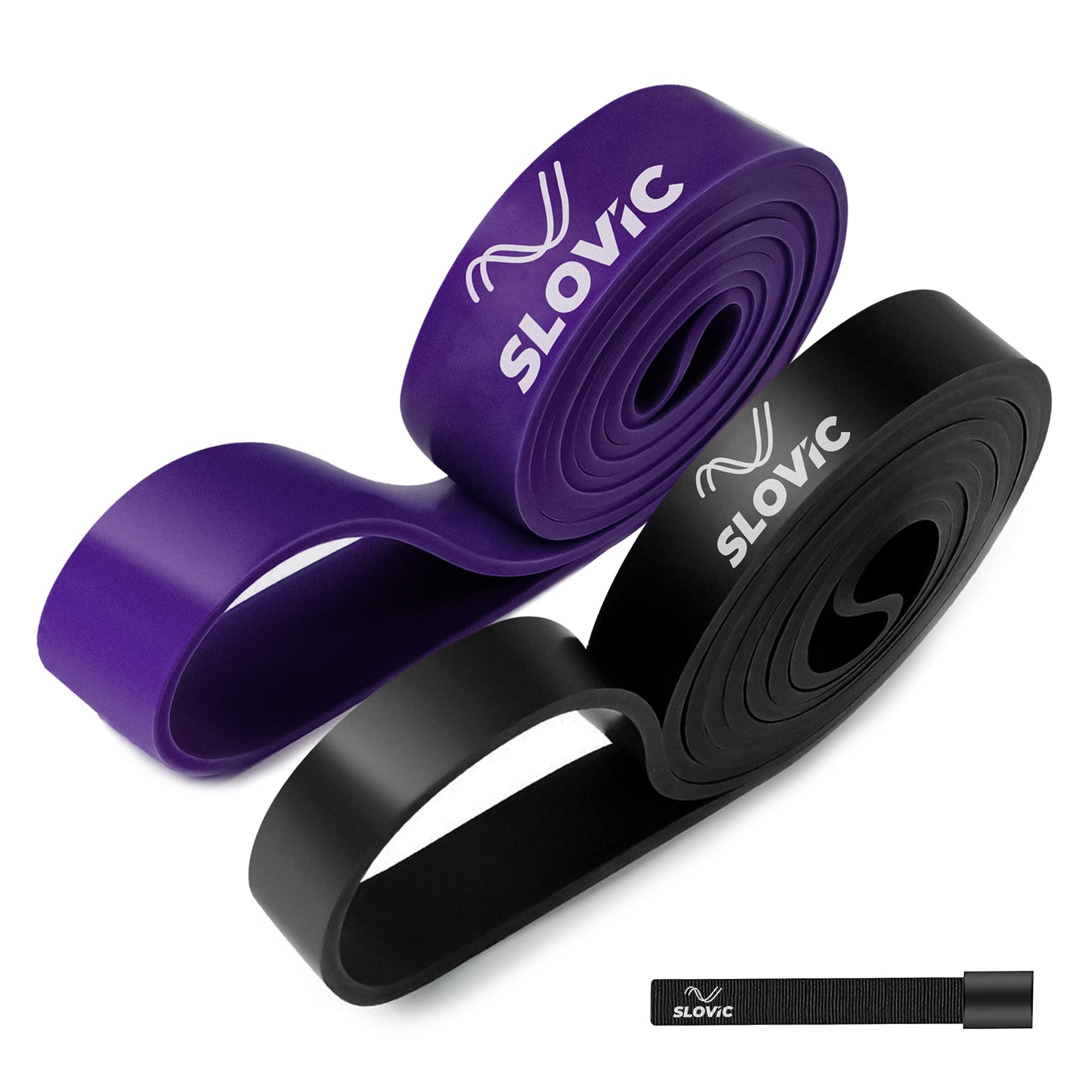 SLOVIC Resistance TPE Bands for Workout - Black & Purple | Resistance Band Set | Exercise Band for Home Gym Fitness | Pull Up Band | Stretching Band | Gym Band for Men & Women | Heavy Duty Material (B0B7S8KZKP) Amazon Price History, Amazon Price Tracker