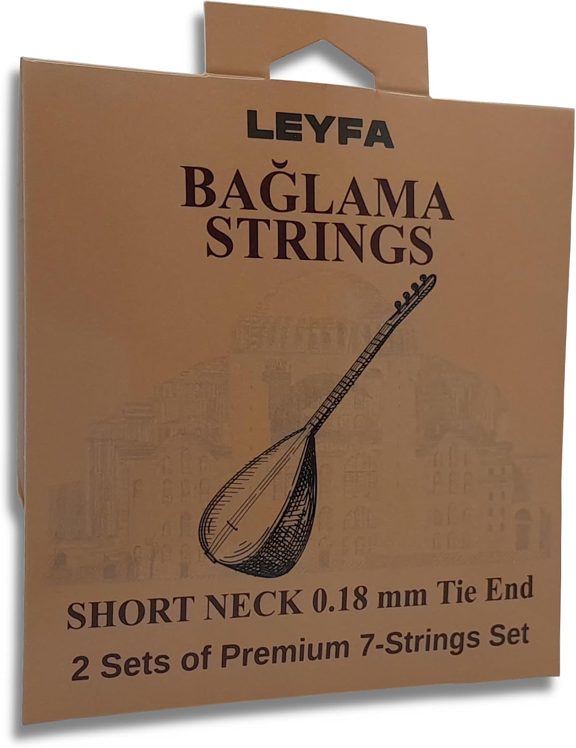 Kısa Sap Bağlama Teli Saz 2'li set