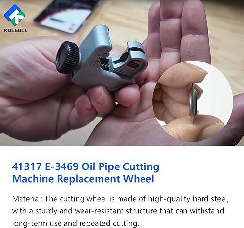 Miniatura 6 de 41317 E-3469 - Rueda de repuesto para cortador de tubos compatible con modelos RIDGID 101 103 104 117 118 150 151 152 153 205 cortador de tubos de