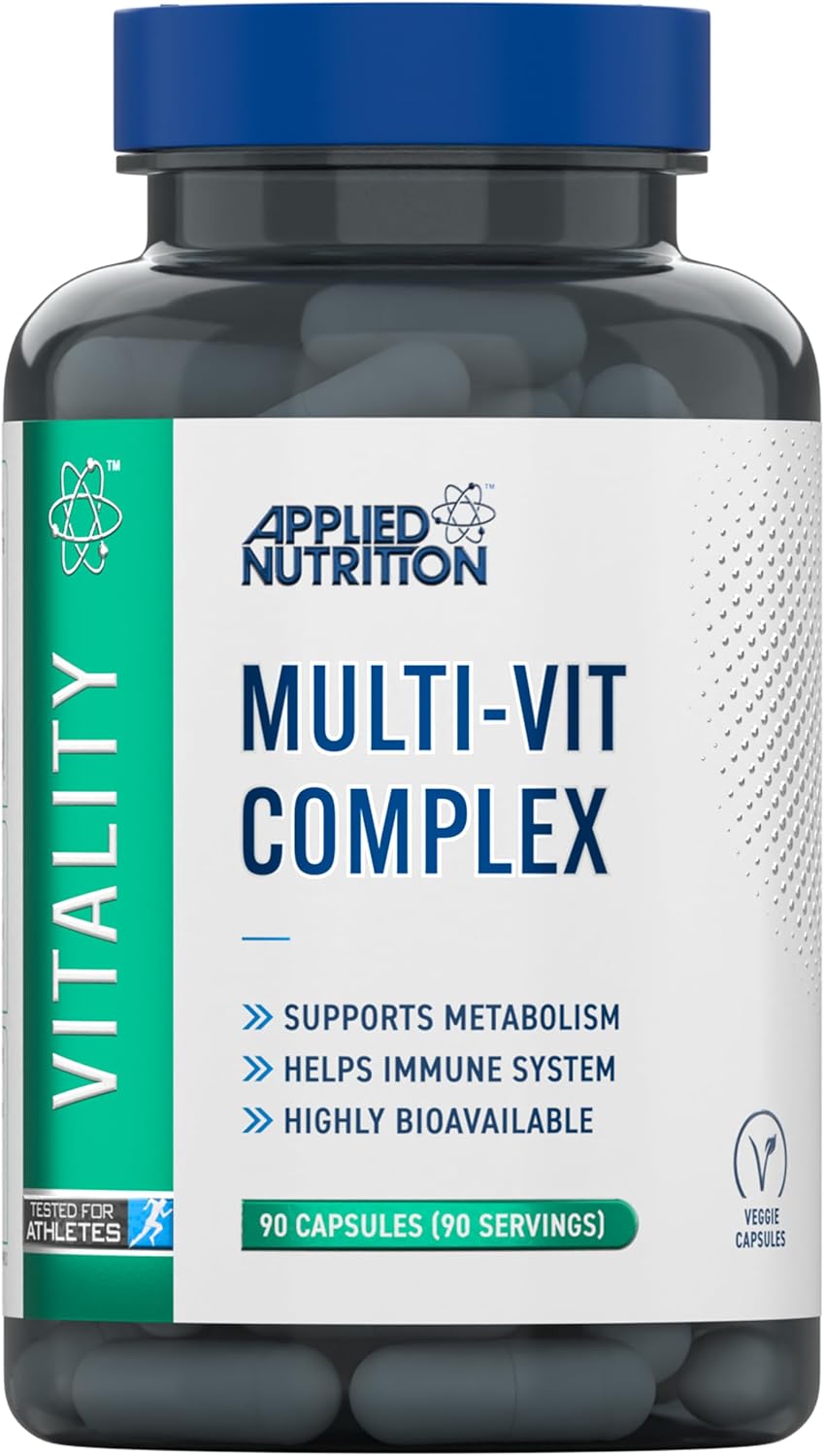 Applied Nutrition – Multi-Vitamin Complex – Advanced Formula – Best Nutritional Support – Best Cognitive Function – Optimal Health Boost (90 Capsules)