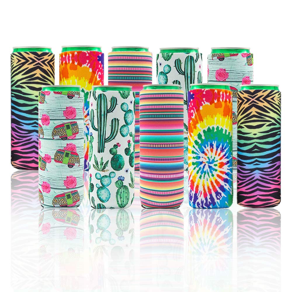 Buy SITAKE Slim Can Coolers Sleeves, Premium Neoprene Insulated Can Sleeves with 6 Different