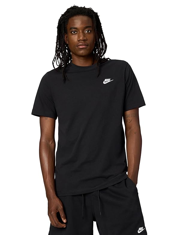 Nike Men's Sportswear Club T-Shirt, Black/White, 4XL Tall by Nike - Used condition - US$14.00