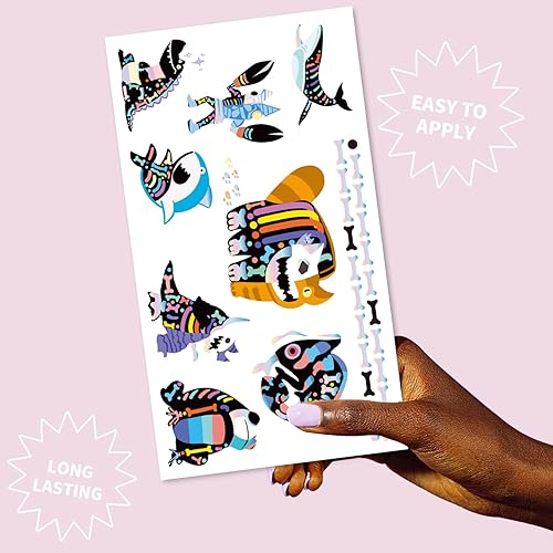 Miniatura 3 de Suministros de fiesta semi-skele tatuajes temporales  Regalo para Halloween  Estilos de purpurina de tatuajes de aluminio  Diseño hecho a mano