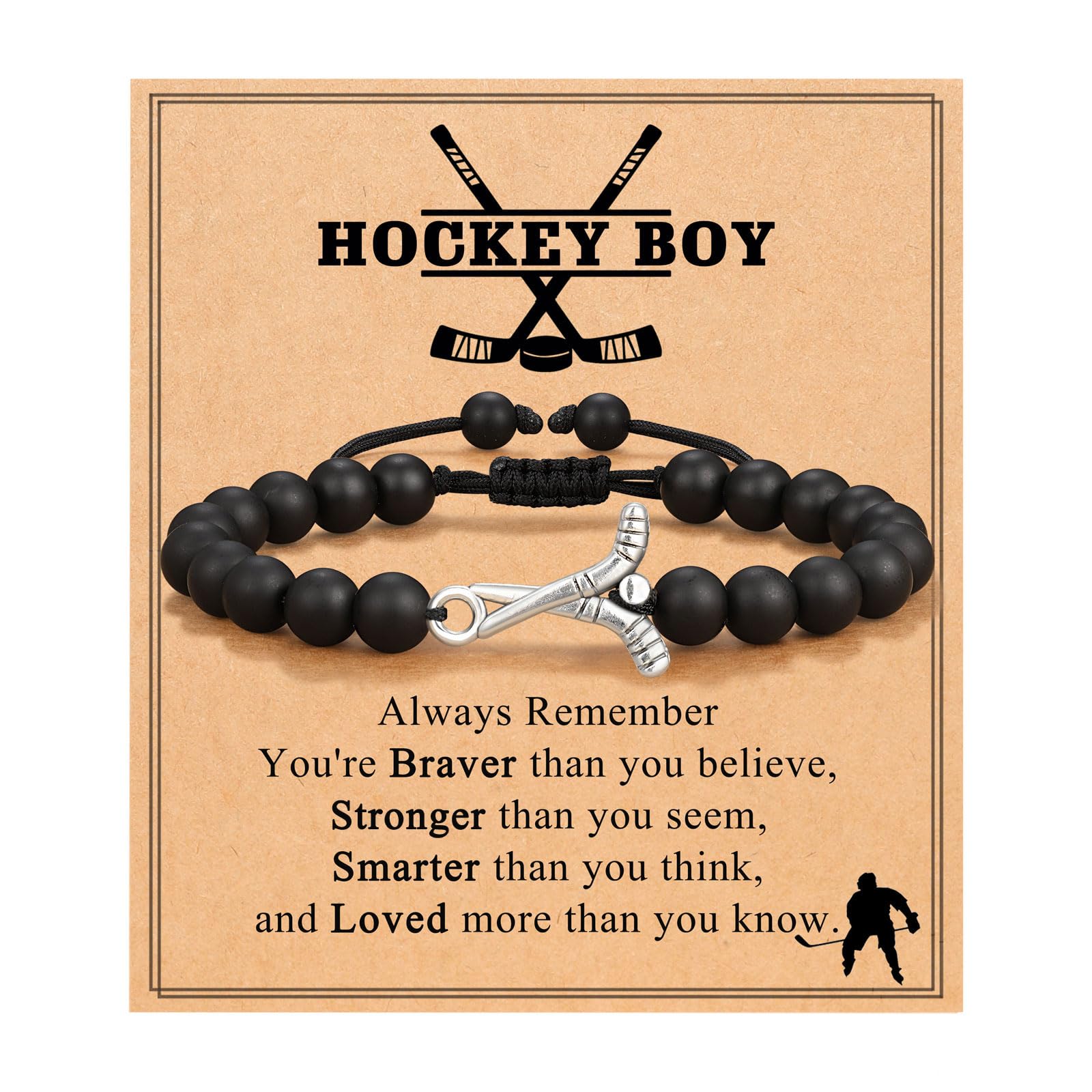 UNGENT THEM Baseball Basketball Soccer Football Bracelet Birthday Graduation Christmas Gifts for Boys