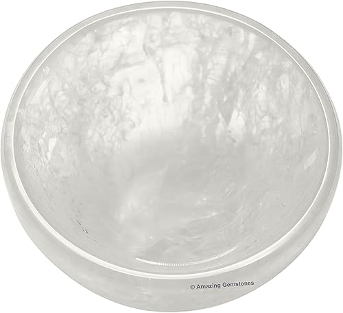 Miniatura 2 de Amazing Gemstone Clear Quartz Crystal Bowl - 2" Gem Stone Bowl for Altar Offering