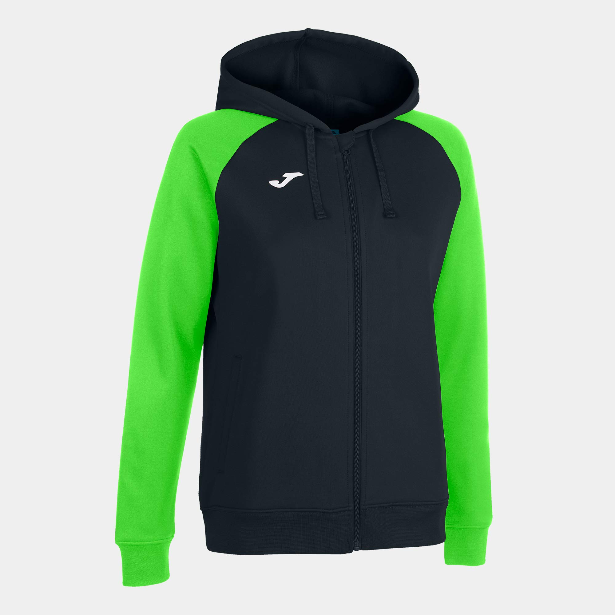 Joma Academy IV 901336.117.2Xl Hooded Jacket Black Fluorescent Green