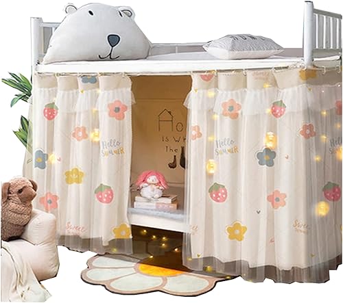 Cortinas de tela para cama de dormitorio o hogar, cortinas opacas para estudiantes, cortinas de sombreado transpirables a prueba de polvo para cama