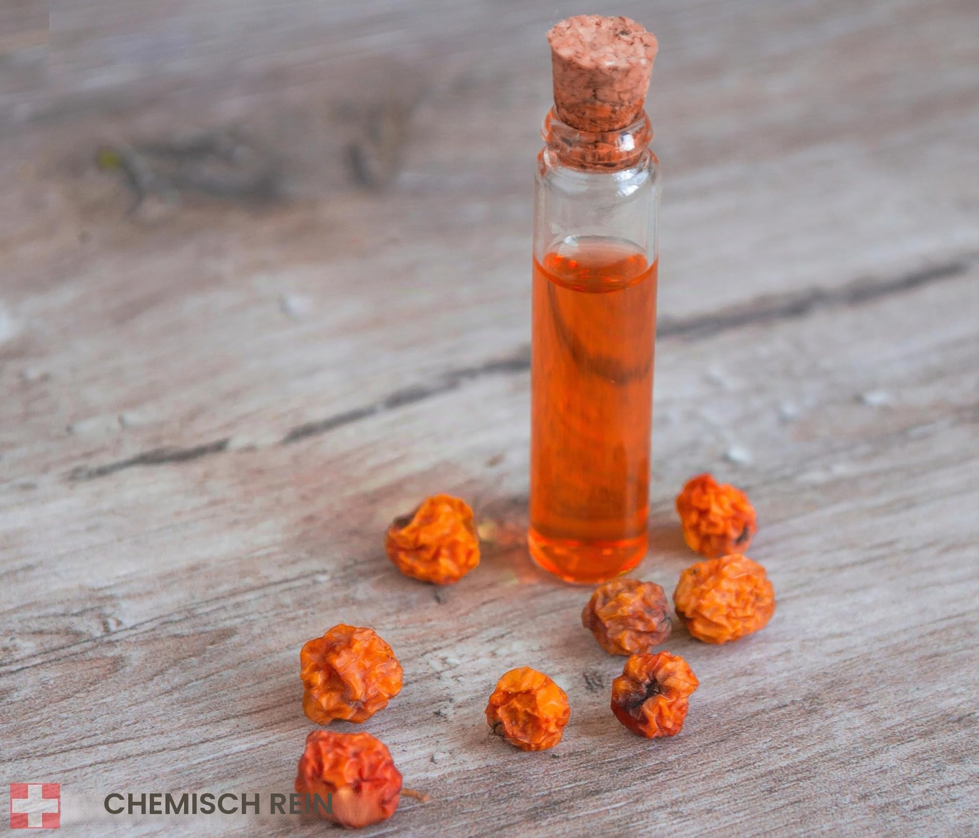 CHOSA Bio Sanddornöl 1l | Kaltgepresst, Unbehandelt Sanddornfruchtöl 1000 ml, 100% Reines, Sanddorn Körperöl, Hautpflege, Massageöl, Pflegeöl