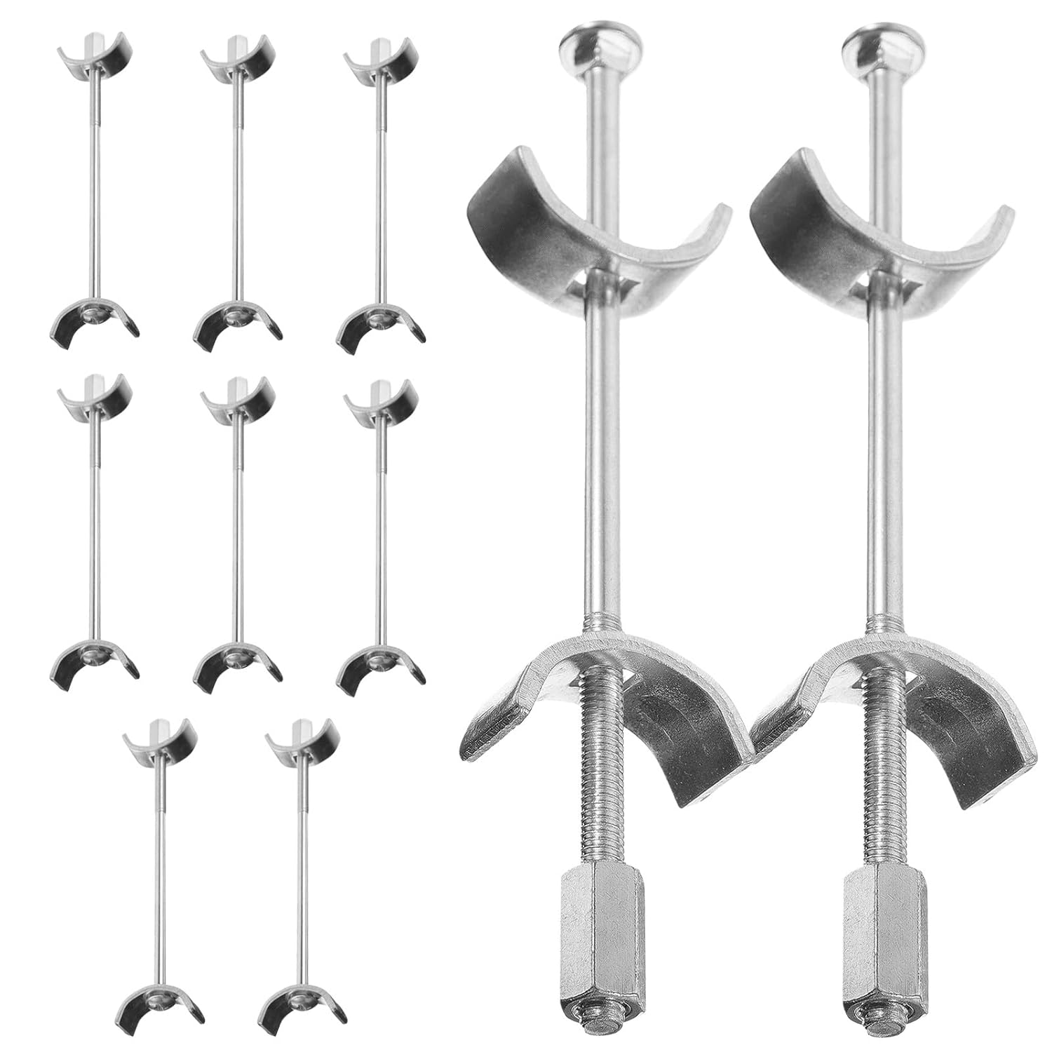 Luxshiny 10pcs Adjustable 150mm Countertop Joint Fastener Benchtop Drawbolt Furniture Connector Clamp for Kitchen Work Surface Assembly