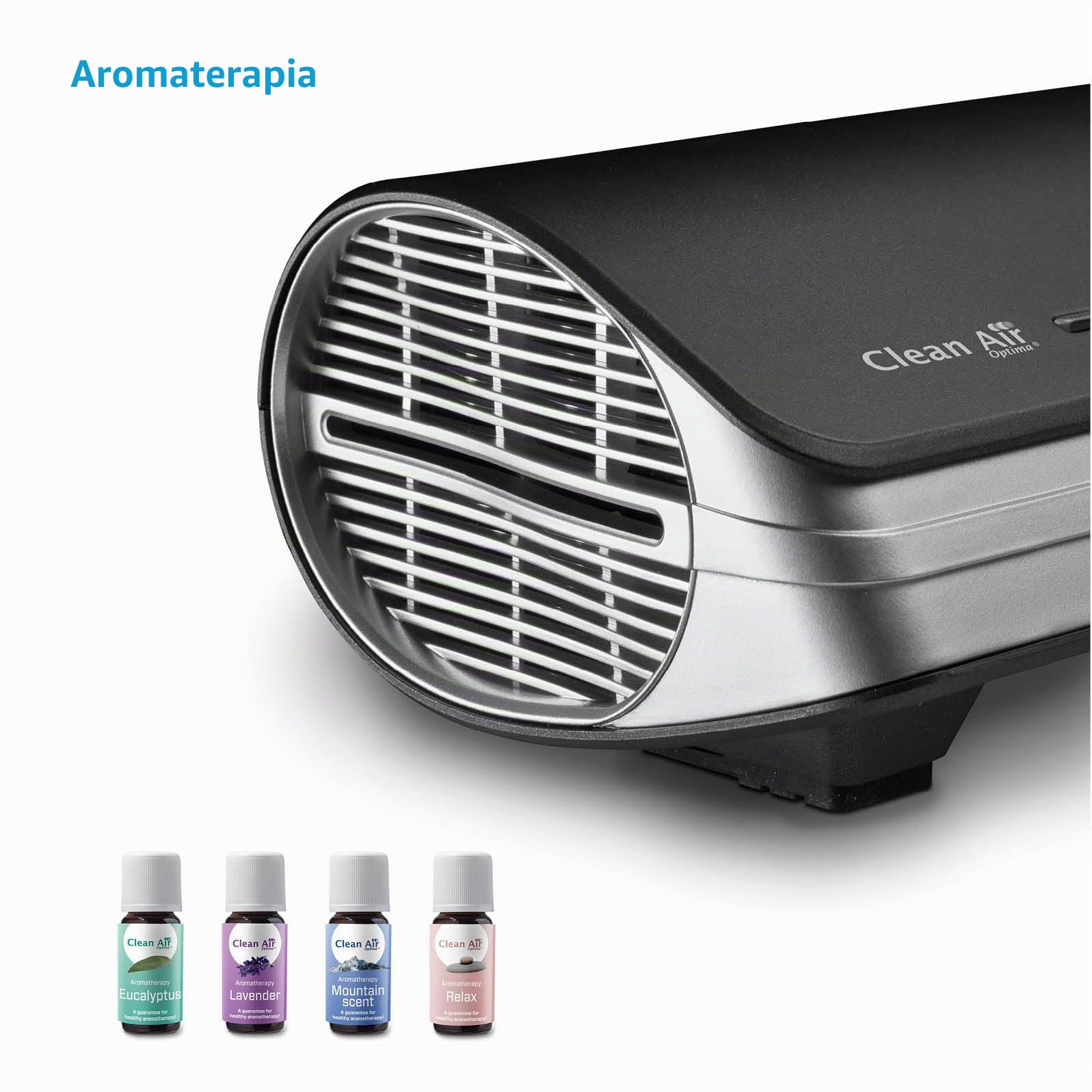 Clean Air Optima Purificador de aire CA-501 con filtro HEPA, lámpara UV-C e ionizador - Ventilador muy silencioso 20dB (A) – adecuado para el coche