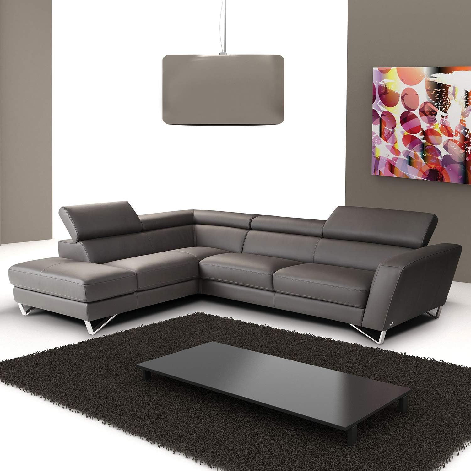 J&M Furniture Sparta Grey Color Left Hand Facing Left Facing Amazon