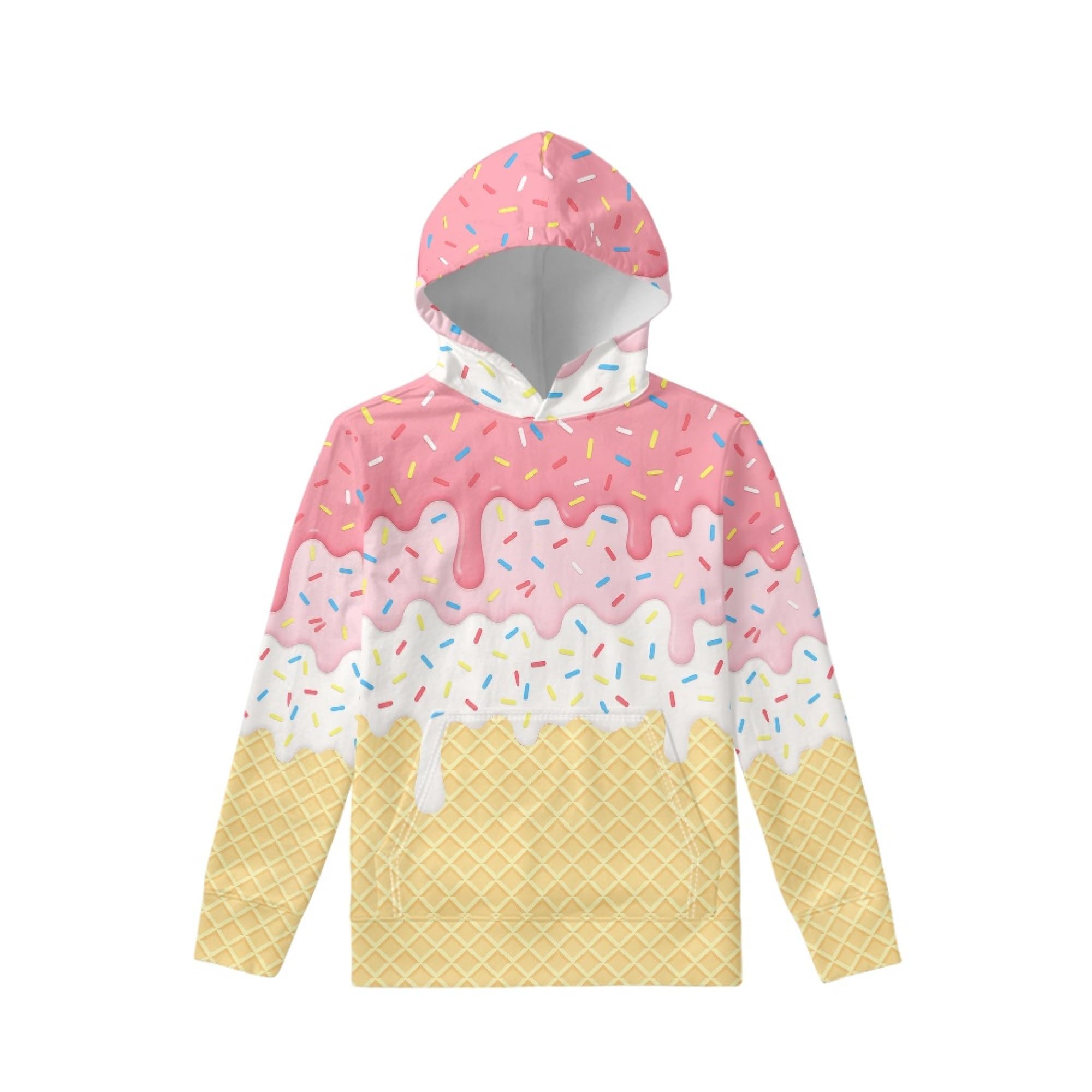 Coloranimal Unisex Girls and Boys Long Sleeve Hoodies Hoody Athletic Pullover Sweatshirts Tops Age 6-16year