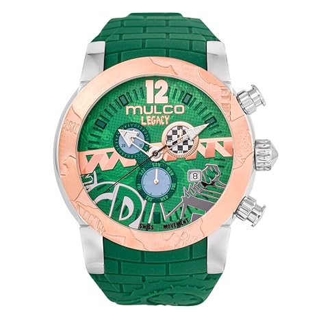 Legacy Street Art Quartz Swiss Chronograph Movement Womens Watch | Sundial Display with Gold Sport Accents...