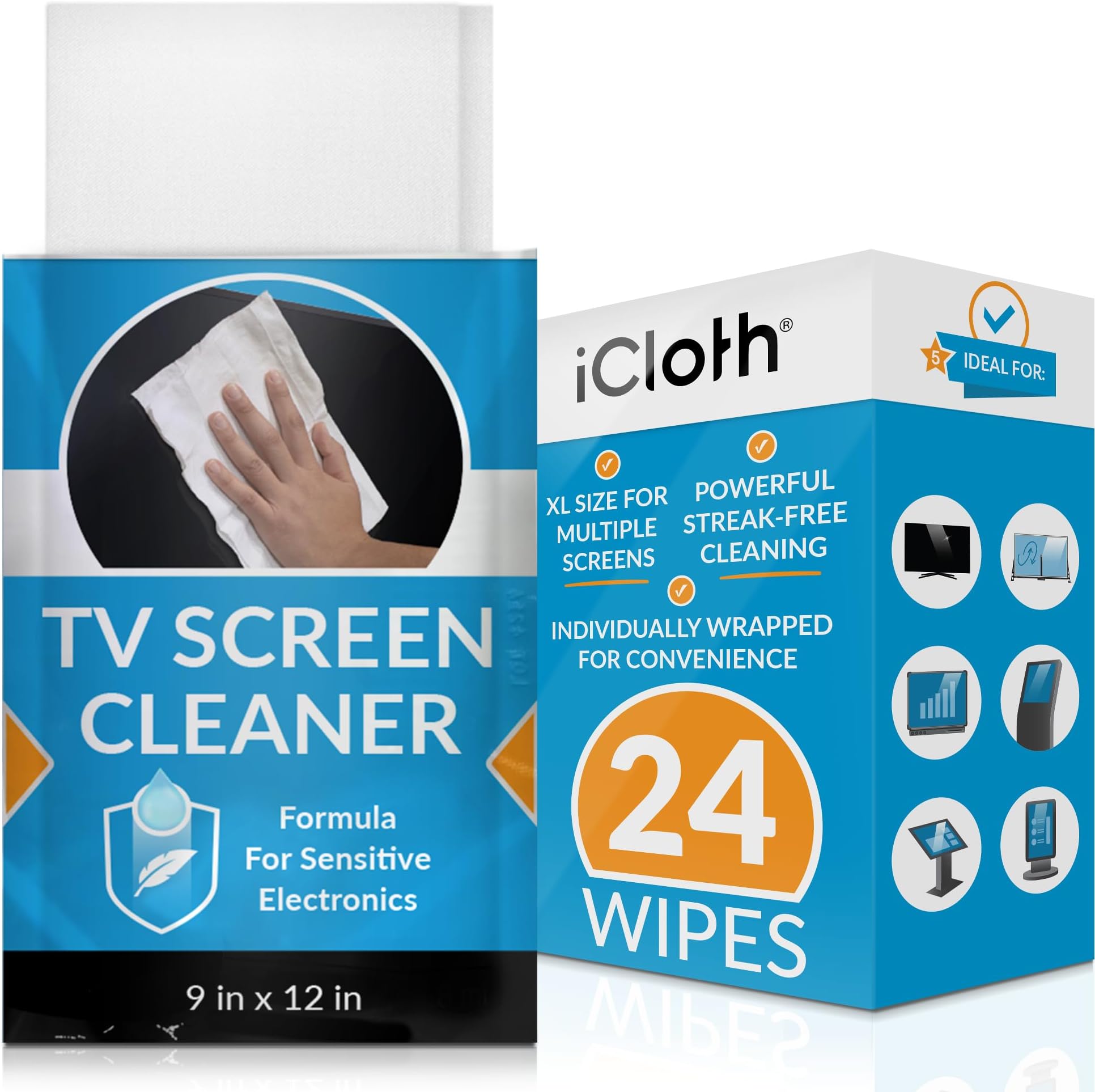iCloth Extra Large Monitor and TV Screen Cleaner ProGrade Individually