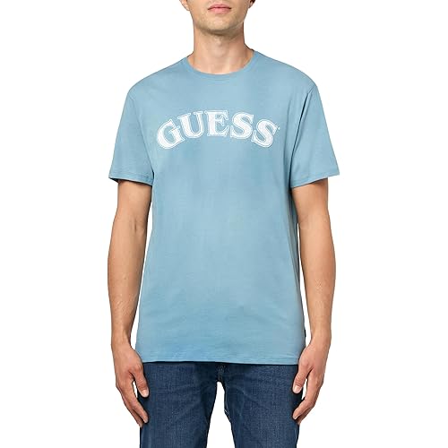 GUESS Men's Eco Arched Logo Tee
