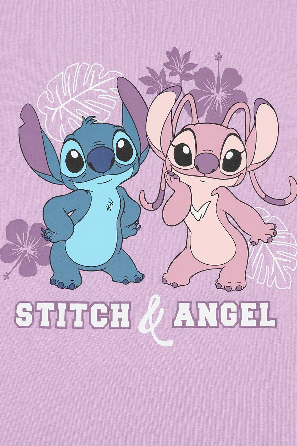 Disney Lot de 3 t-Shirts Lilo et Stitch pour Filles Angel Haut d'été Manches Courtes