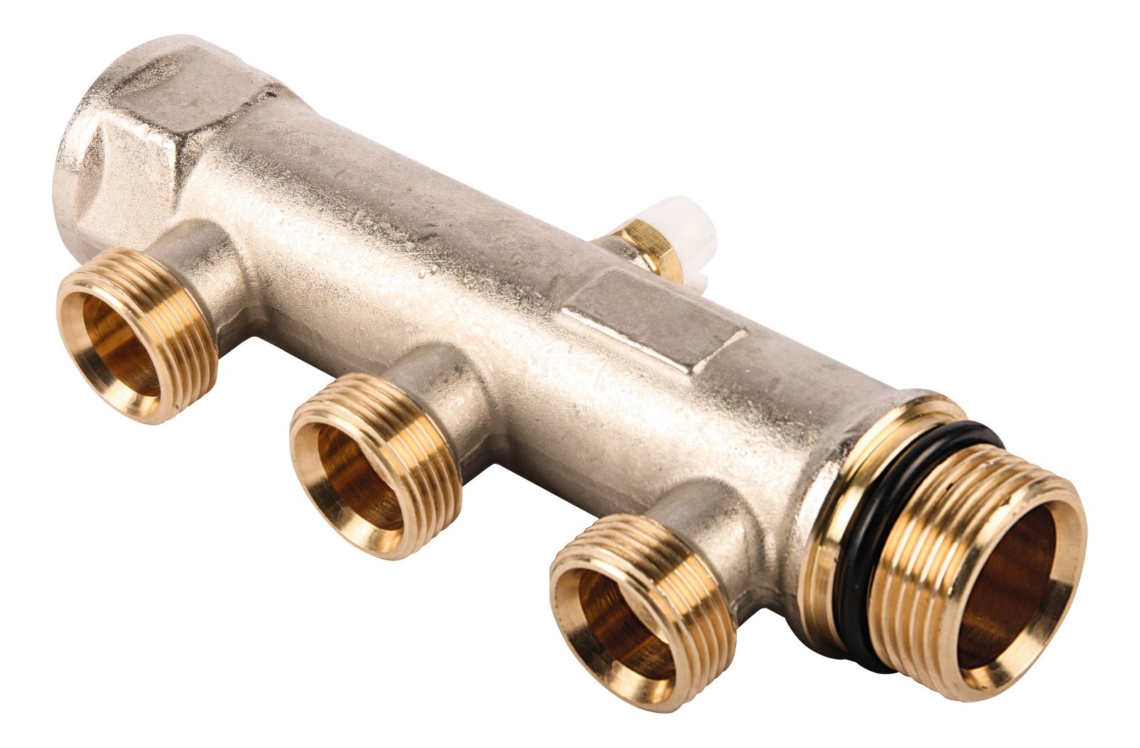 Sanitop-Wingenroth Wiroflex 26062 6 Compact Distribution Board for Plumbing and Heating Systems Trunk Pipe 1 Inch, 3-Way Distributor