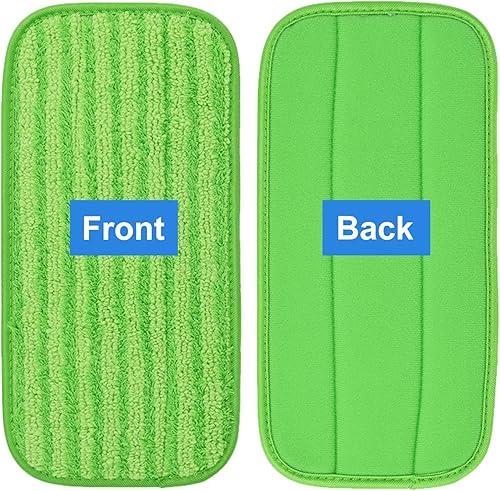 Miniatura 4 de SaferCCTV Almohadilla de microfibra reutilizable para fregona, almohadilla de fibra de repuesto para trapeador húmedo y seco, compatible con Swiffer