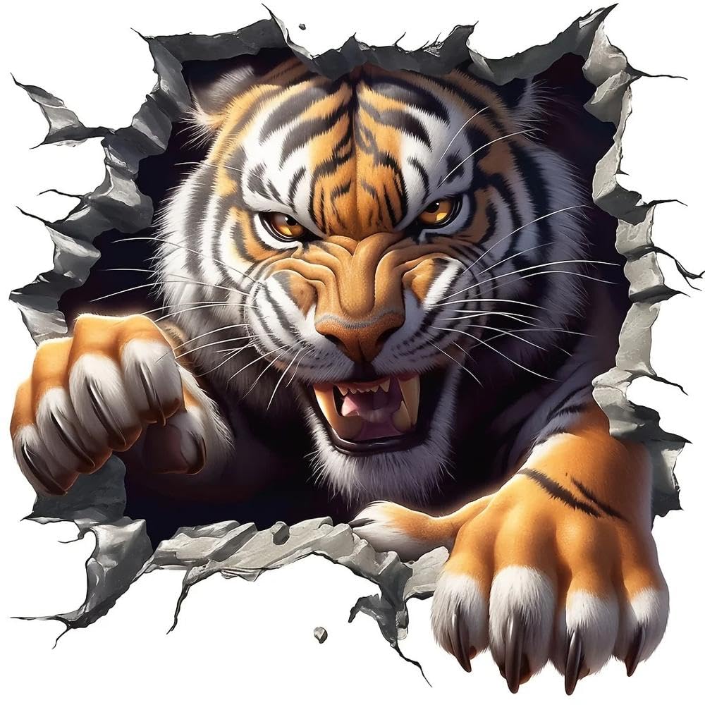 Tiger Vinyl Sticker Waterproof Decal for Cars Motorcycles Phones Laptops Windows Bottles Trucks