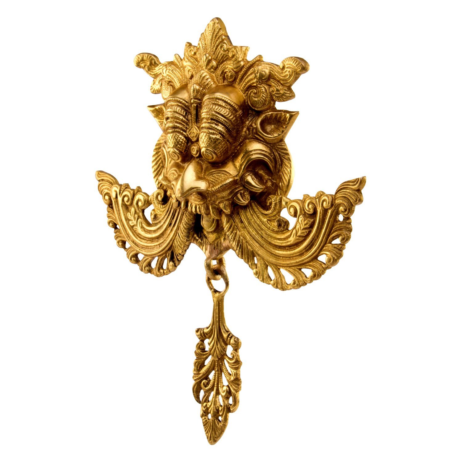 Kartique Brass Nazar Battu Door Knocker, 11 Inch 2