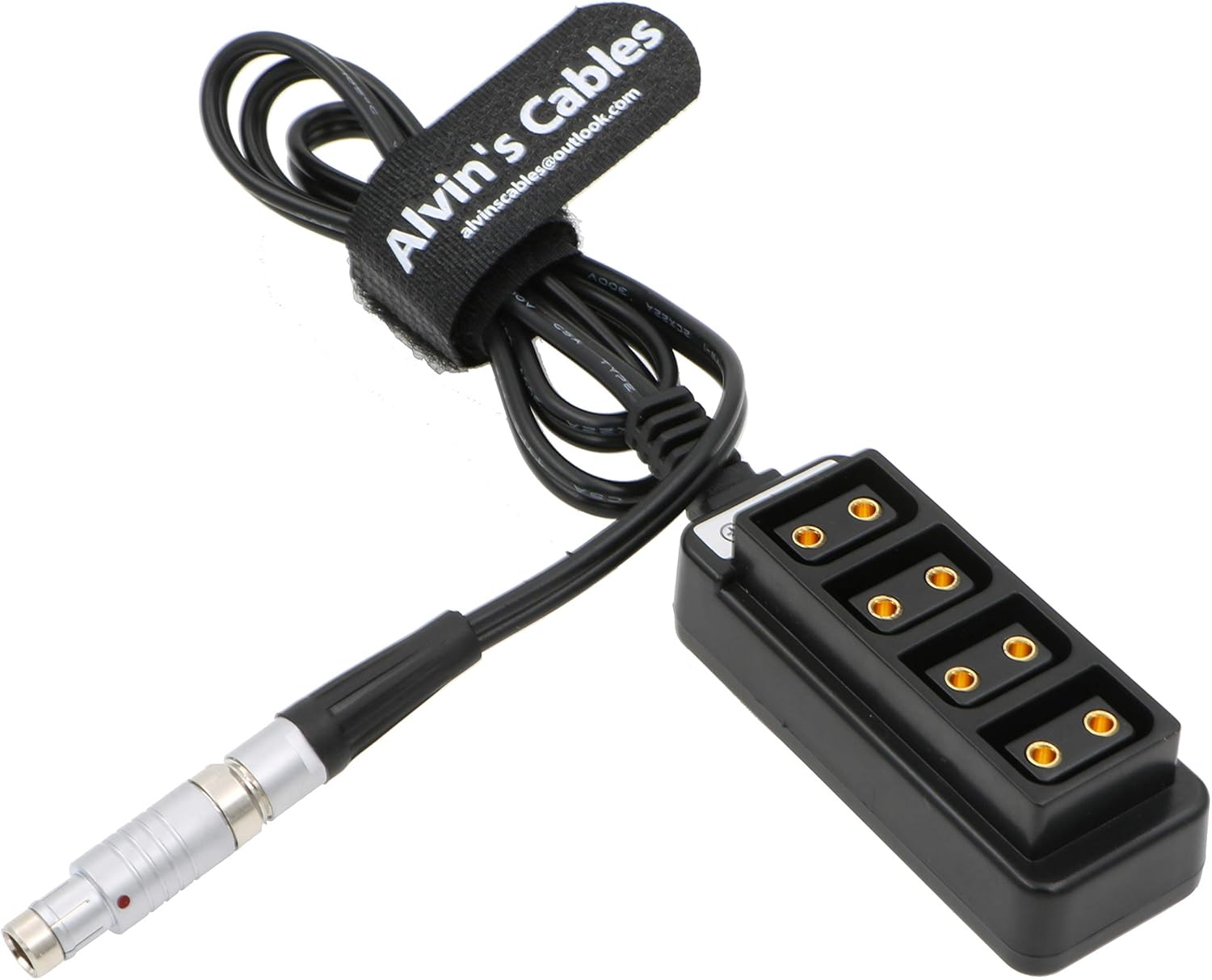 Alvin's Cables 3 Pin RS to 4 Port D Tap Female Cable for ARRI Cameras