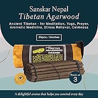 Vista 2 de Incienso tibetano antiguo de madera de agar, para mediación, yoga, oración, medicina aromática, alivio del estrés, calma