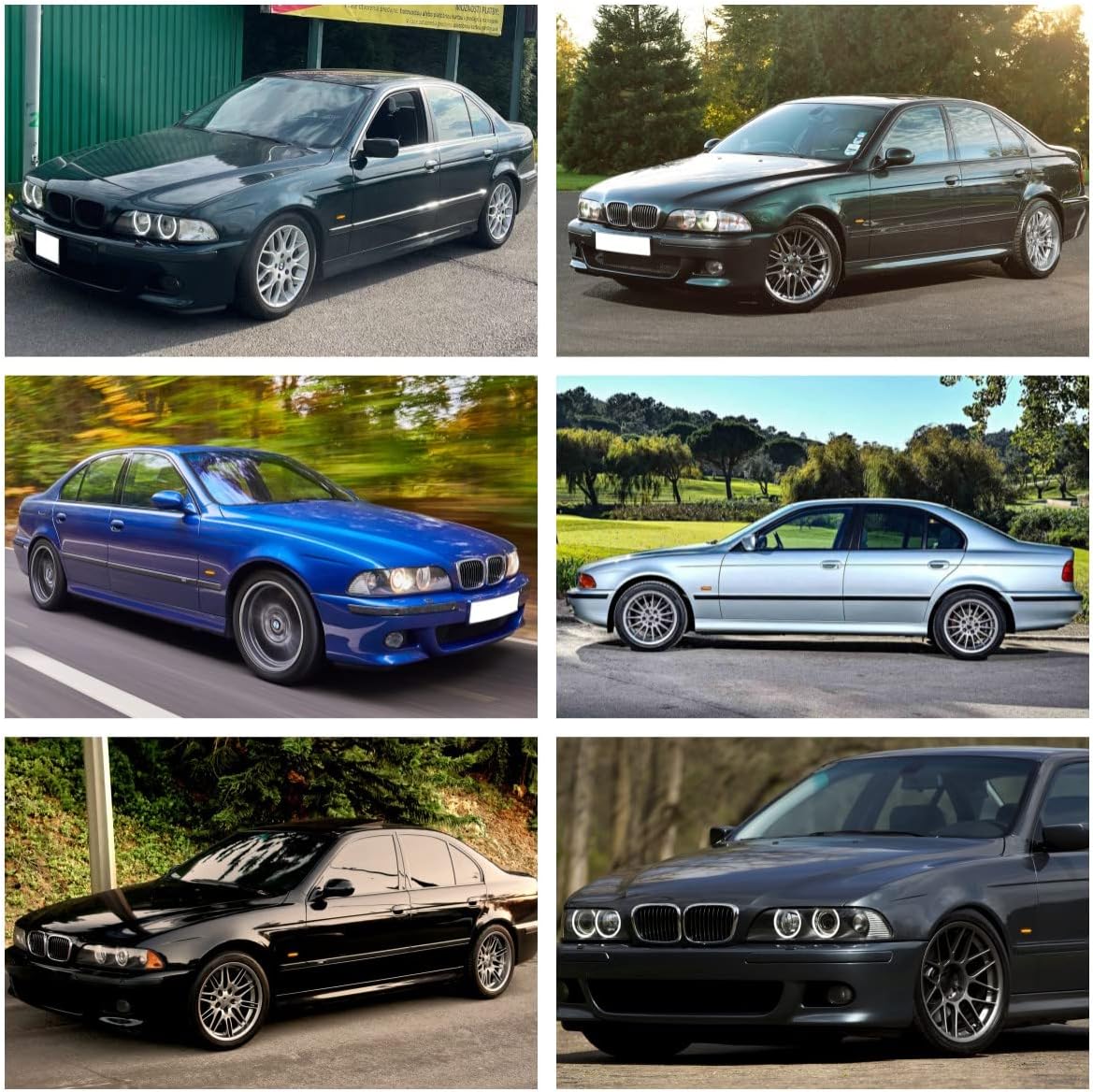 Smoked Lens LED Dynamic Side Marker Trun Signal Lights Assembly for BM'W M5 E39 5 Series E39 525i 528i 530i 540i Sedan&Touring 1998-2003 Turn Signal Blinker Lights Side Indicator Lamps