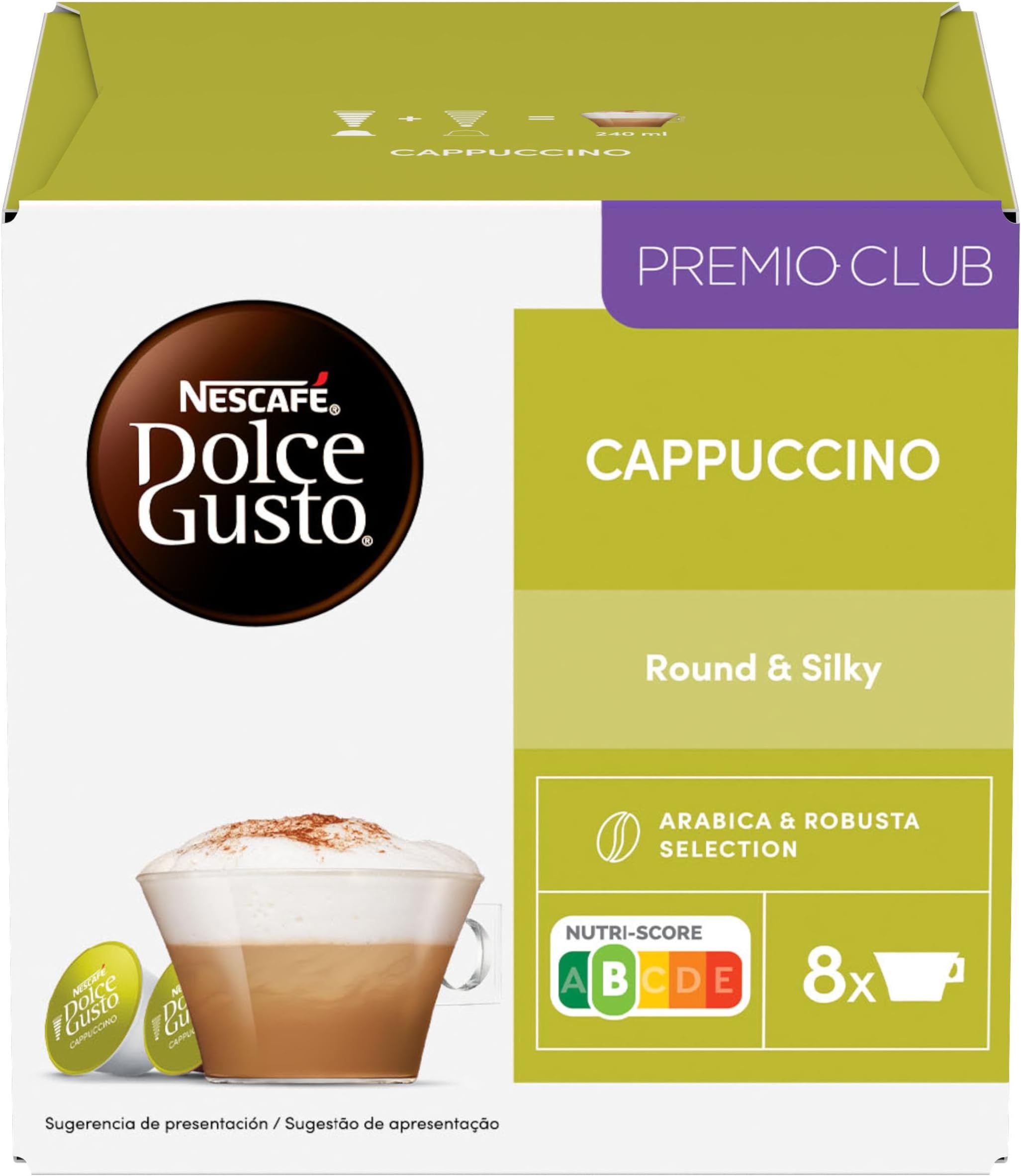 Nescafe Dolce Gusto Cappuccino 16 Capsules 100g