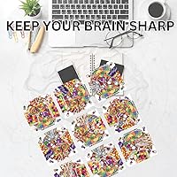 Vista 4 de B. Dazzle - Hermoso rompecabezas de ilustraciones de caramelo, desafiante diversión de 9 piezas para todas las edades, prueba de trivia, regalo