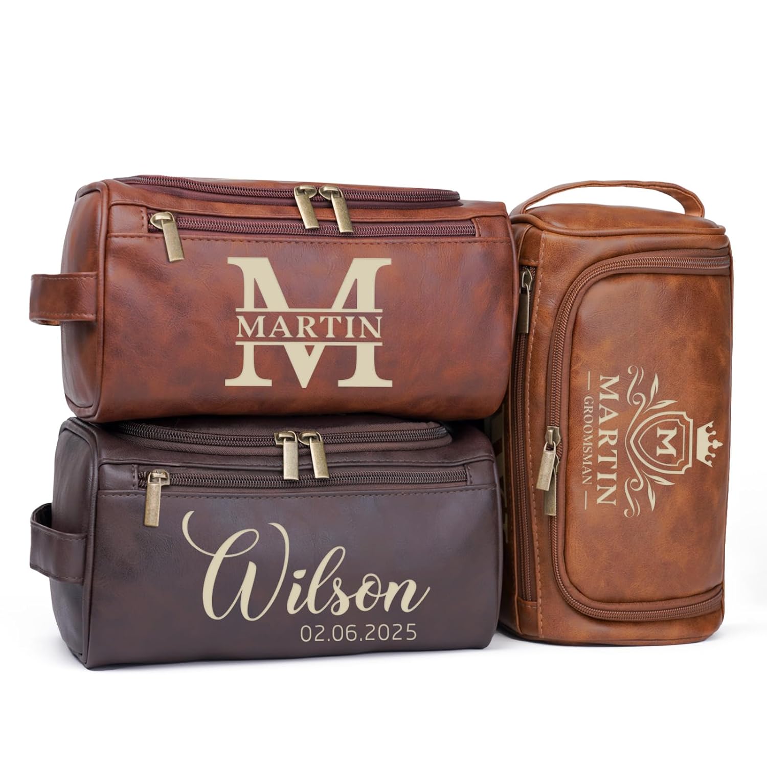 Personalized Toiletry Bag for Men Custom Monogram Mens Travel Bag Water-Resistant Toiletry Organizer with Multiple Compartments Personalized Gift