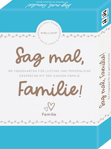 Sag mal, Familie!: Das Original. | Unterhaltsames Familien-Fragespiel für 2+ Spieler | Ideal auch für unterwegs | Ein ausgefallenes Geschenk für Familien (Elma van Vliet Quizze &amp; Fragespiele)
