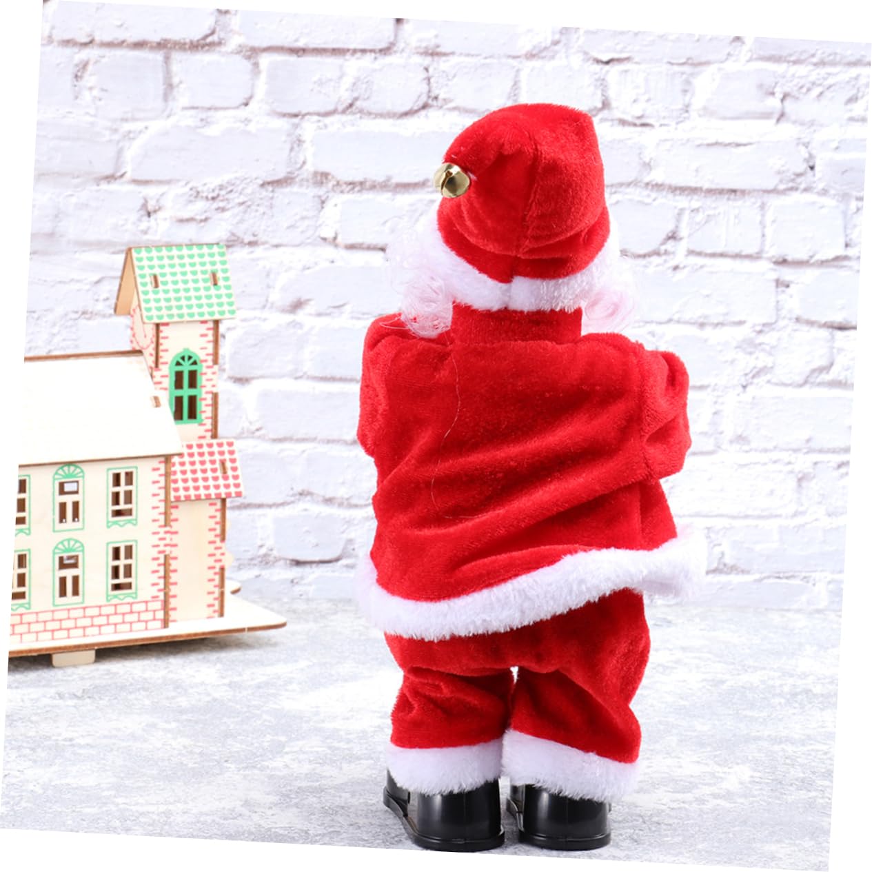 KOMBIUDA Juguete Eléctrico Navideño de Figura Roja con Sonido y Movimiento para Adorno de Navidad en Sala de Estar Varios Estilos