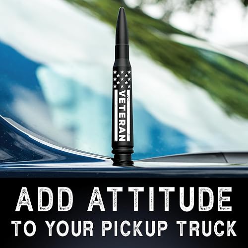 Miniatura 3 de EcoAuto Badass - Antena de coche de repuesto para Dodge Ram y Ford F150 F250 F350 Super Duty Ford Raptor Bronco Trucks  Diseño antirrobo  Antena de