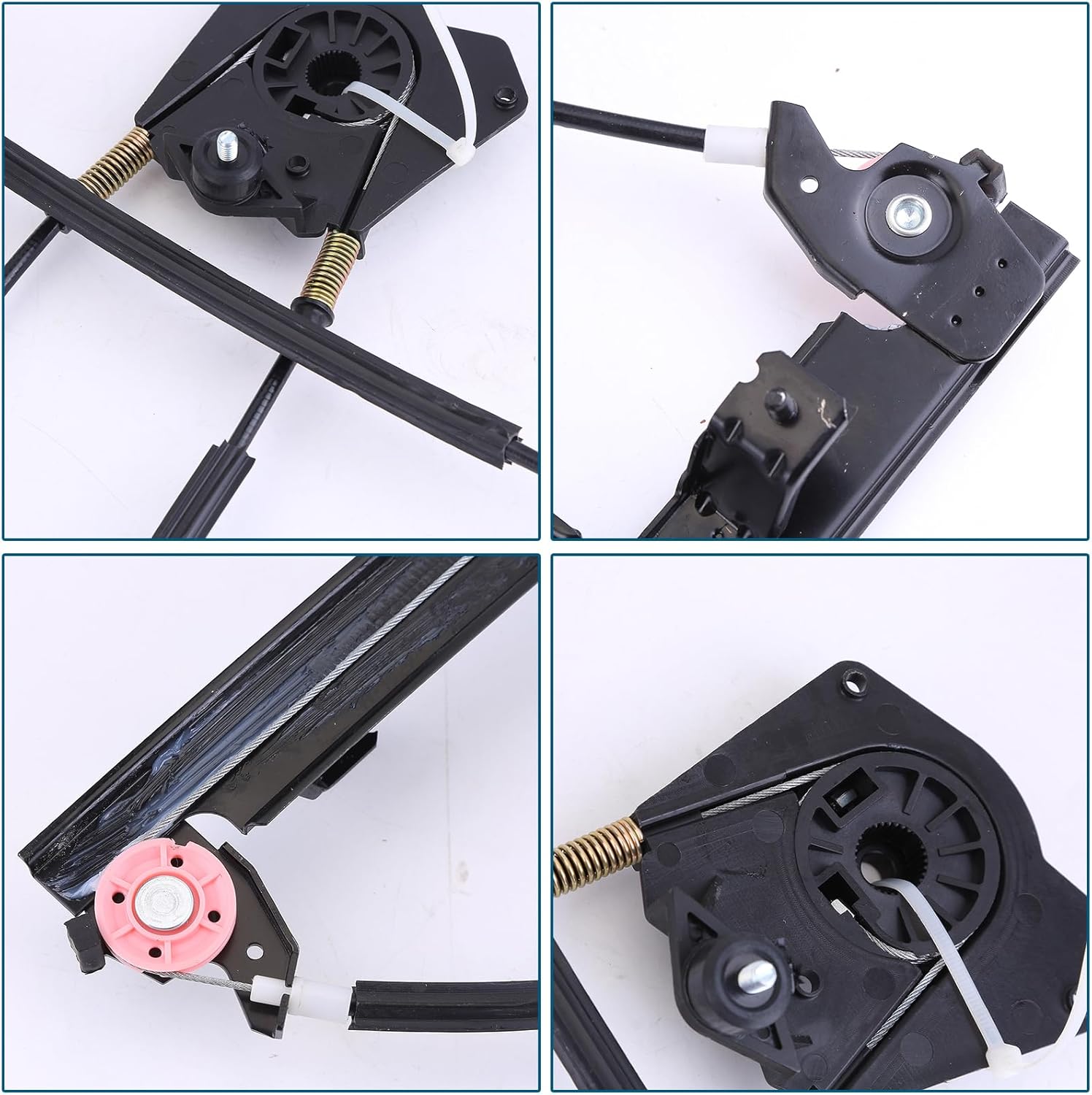 66944900 Front Left Driver Side Power Window Regulator Compatible for Maserati Quattroporte M139 2003 2004 2005 2006 2007 2008 2009 2010 2011 2012 2013, 84934200 Power Window Regulator