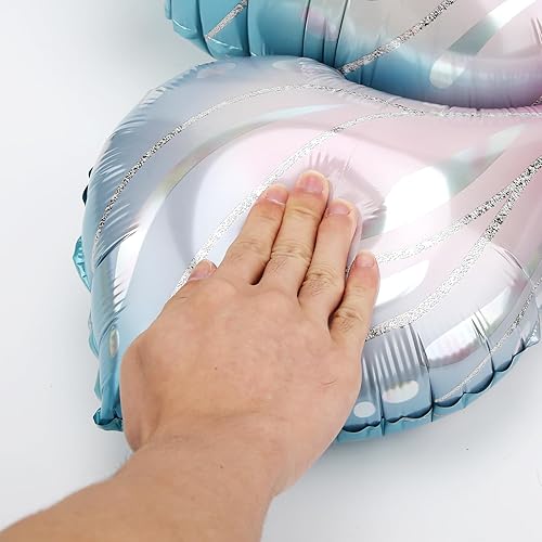 Miniatura 4 de Juego de 6 globos de mariposa grandes de 40 pulgadas, globo de mariposa púrpura con número de aluminio de 40 pulgadas con globos en forma de flor y