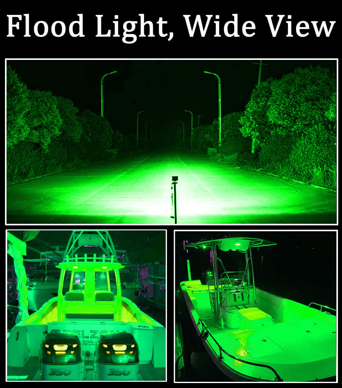 Pontoon Boat Docking Light, Marine Led Lights For Kayak Bass Jon Fishing Boat