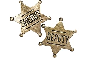 Pink Sheriff Badge for Kids and Adults