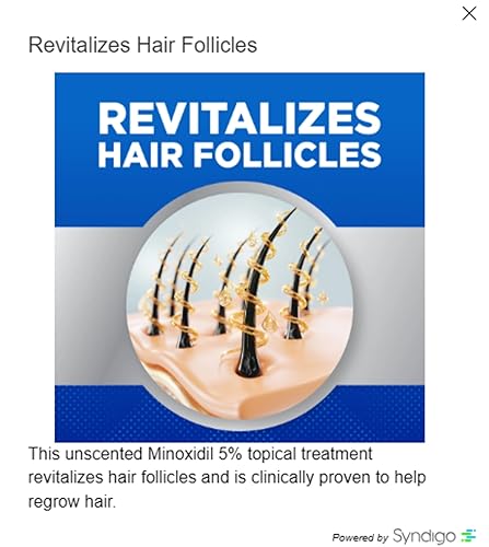 Miniatura 5 de Kirkland Signature - Tratamiento de regeneración del cabello espuma de minoxidil para hombres, 2.11 onzas, 6 unidades (suministro para 6 meses) (12