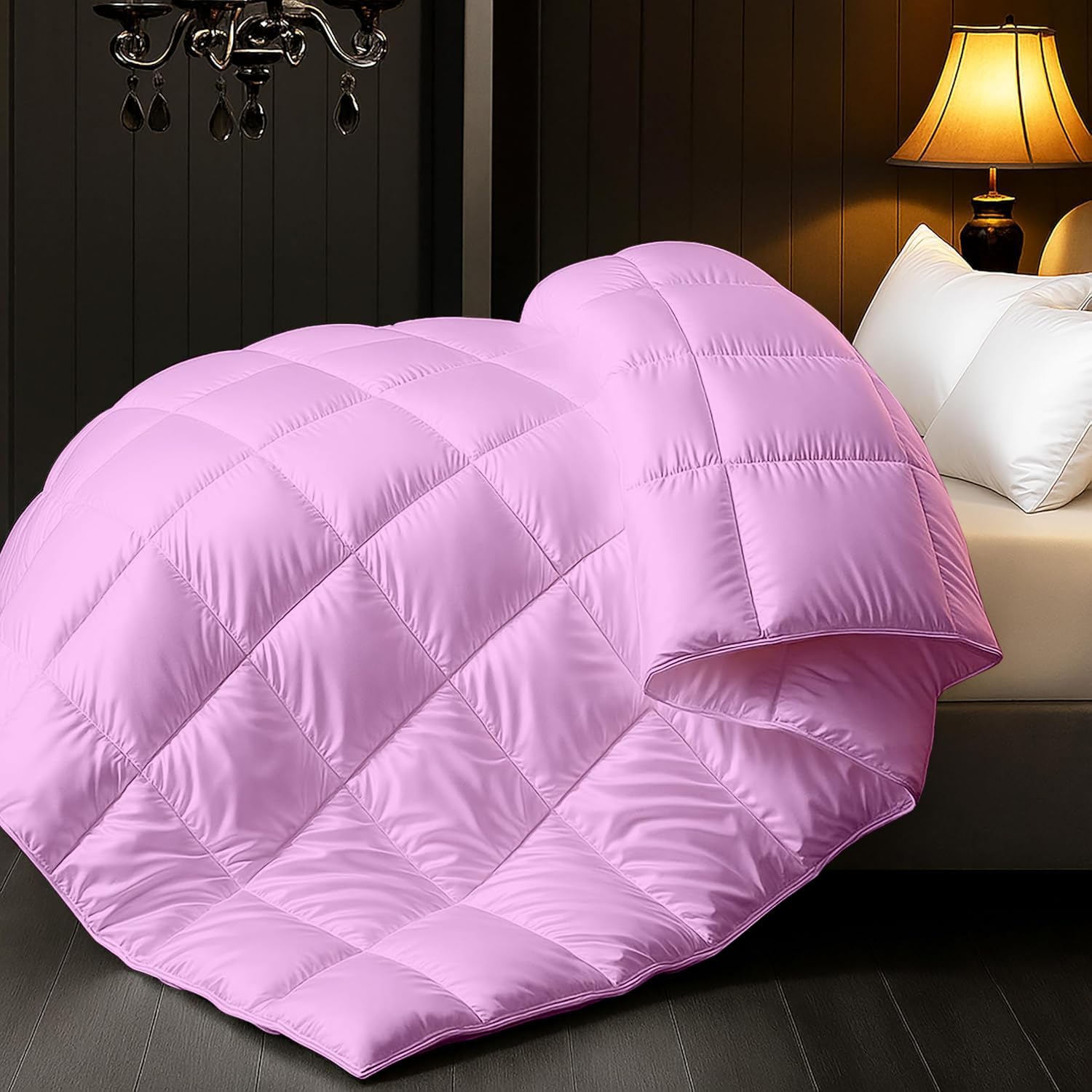 Premium Ultra-Soft Satin Comforter 1 piece 400 GSM Designed for Luxurious Comfort, Smooth Finish, Lightweight Warmth, Elegant Style, Perfect for Modern bedrooms