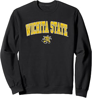Wichita State Shockers Arch Over Black Sweatshirt