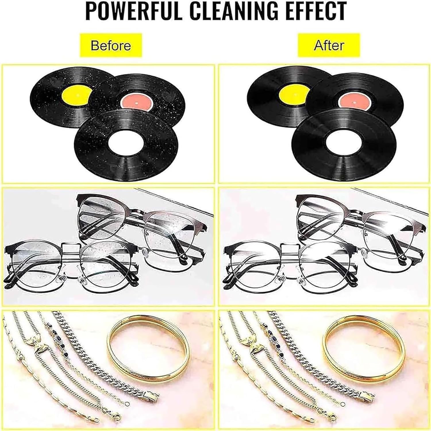 6L Vinyl Record Cleaner, 180W Cleaner Machine with 0-30 Minutes Timer & Automatic Rotary for 7inch/12inch Record, No Damage to Record Surface