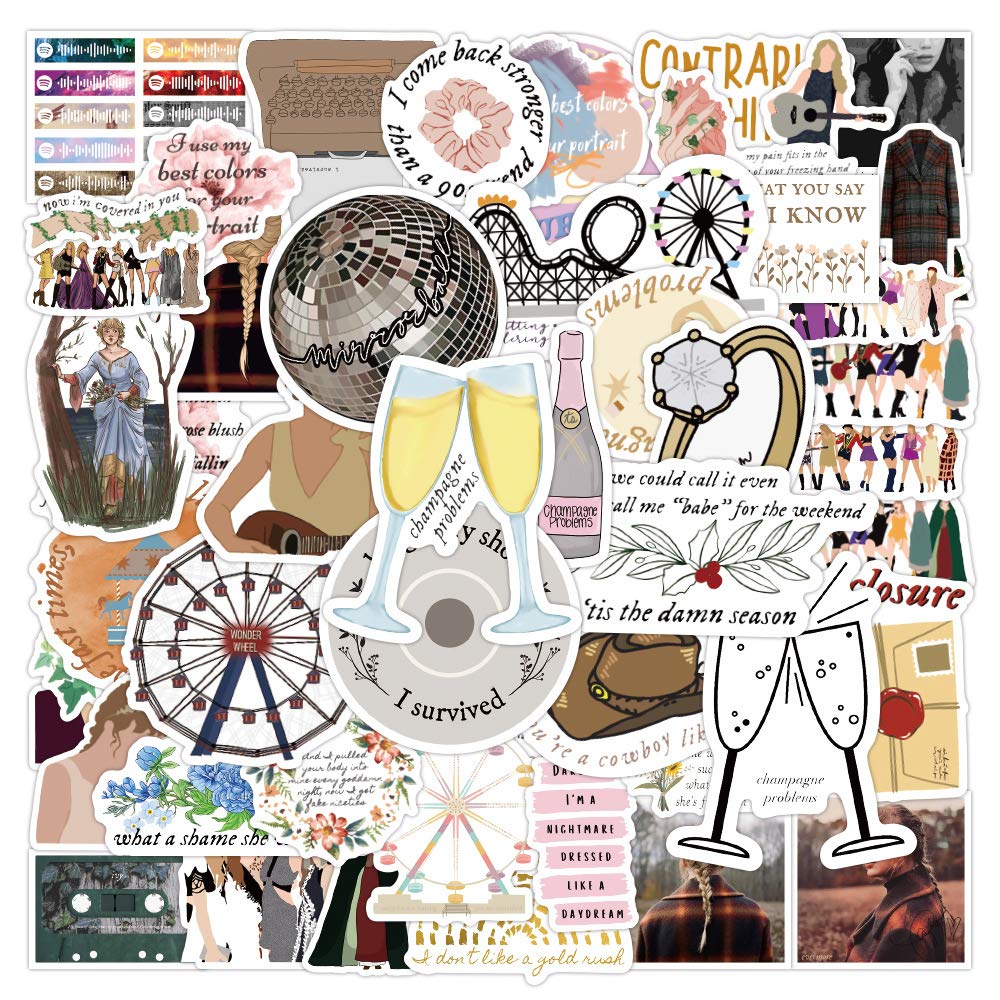 XXCKA 50 New Singer Taylor Swift Graffiti Stickers Luggage Computer Helmet Water Cup Car Stickers