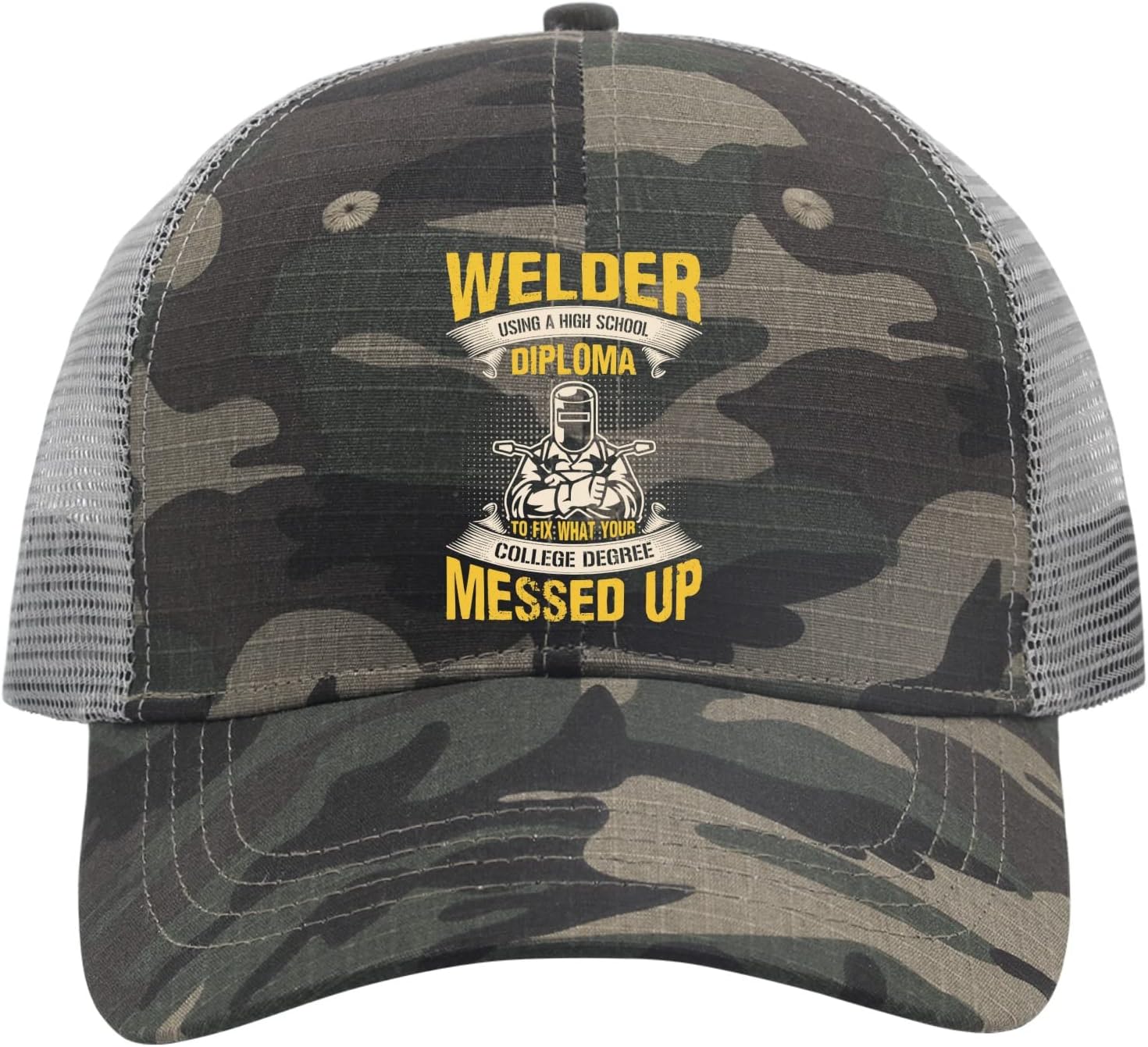 Hats Welder fix What Your Messed Baseball Cap for Men Funny Hats Adjustable at Amazon Women’s