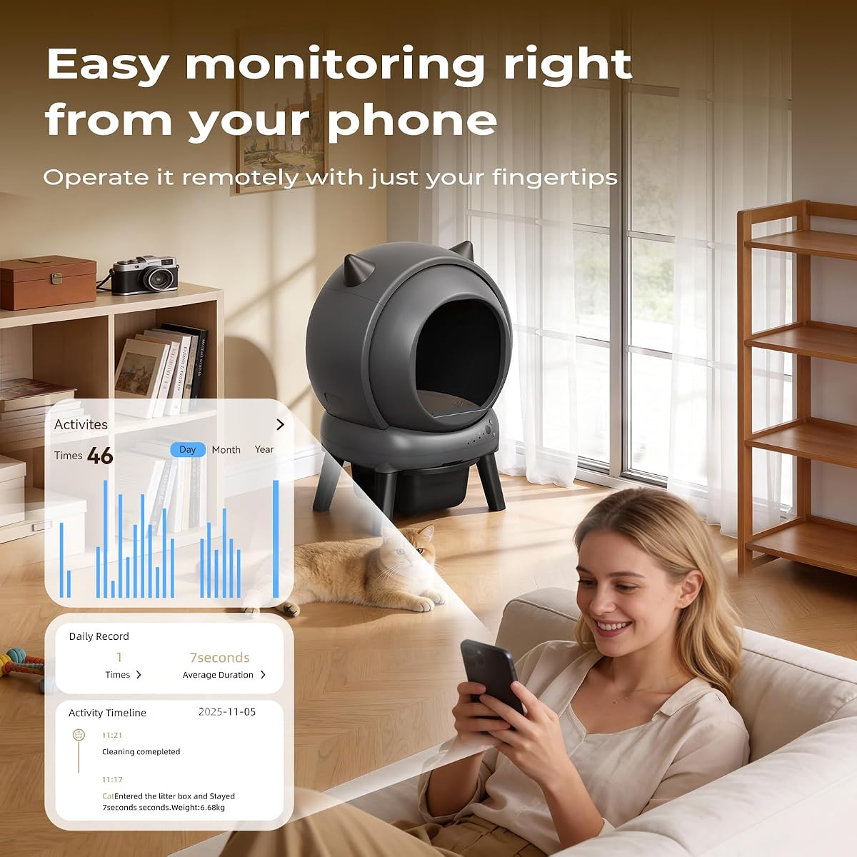 Litter-Robot 3 Connect - Smart Self-Cleaning Litter Box view 4