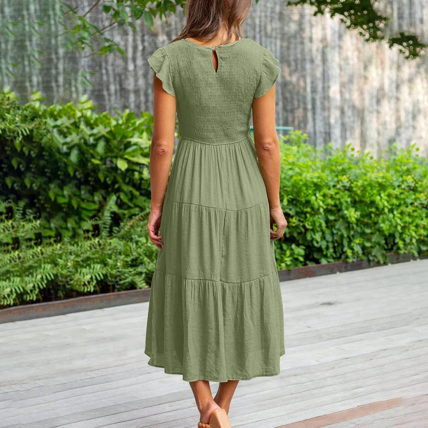 Formal Dressy Cocktail Dresses for Women Fall Summer Maxi Long Midi Plain Dresses Homecoming Dresses Women 2025