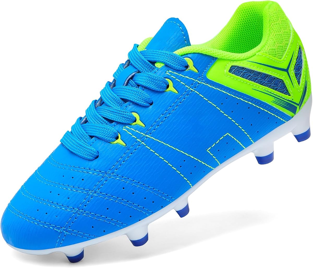 DREAM PAIRS Botas de fútbol unisex para niños | Botas de fútbol y fútbol atlético para deportes al aire libre, práctica, sesiones de entrenamiento y juego activo.