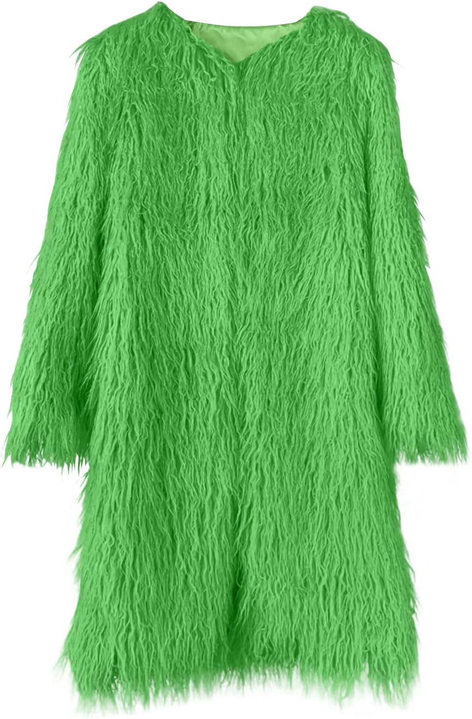 Long Faux Fur Coats for Women Plus Size Fluffy Shaggy Cardigan Jacket Fashion Autumn Winter Warm Dating Outfits