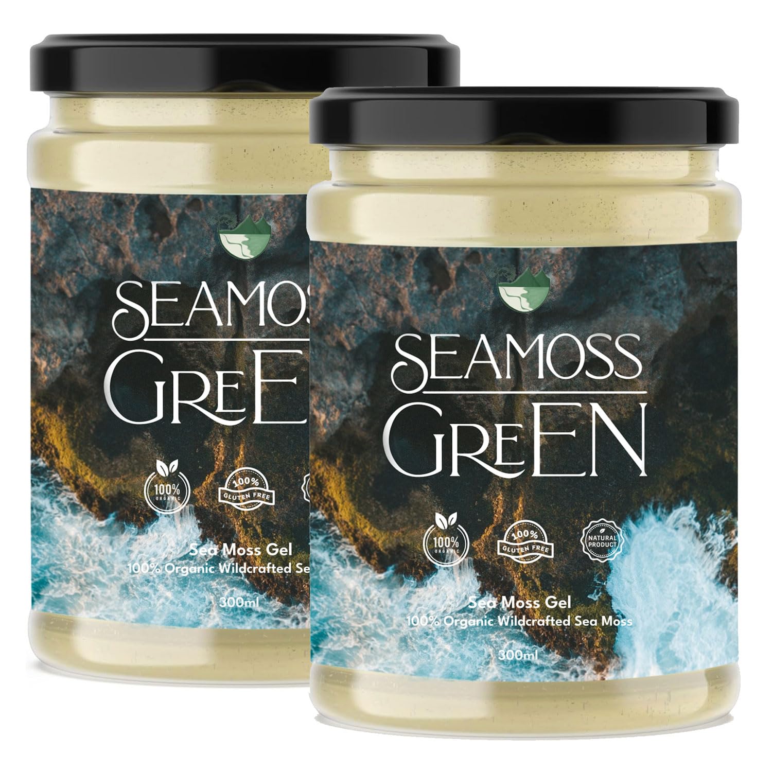 Wildcrafted Sea Moss Gel by Seamoss Green – 100% Natural Grenada Irish Moss | Rich in 92 Minerals | Dr Sebi Inspired Superfood | Vegan, Gluten-Free, Made with Pure Mineral Water