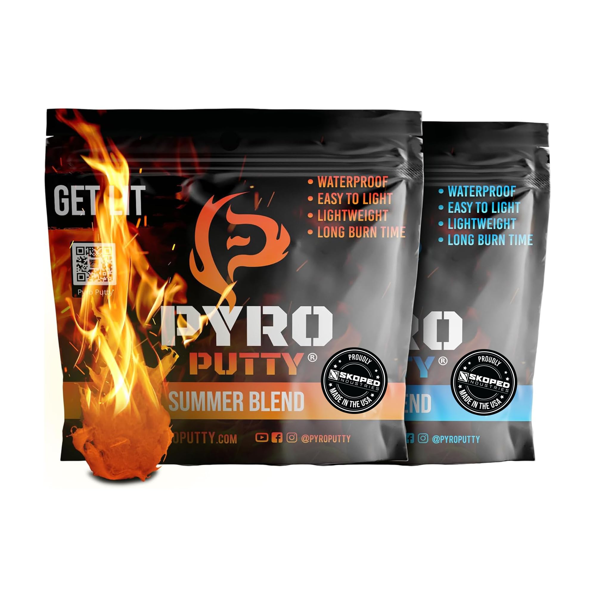 Phone Skope Pyro Putty: Waterproof Survival Fire Starter for Emergency Preparedness, Fire Starters for Campfires - Survival Gear and Supplies